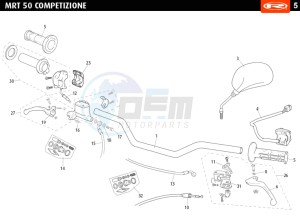 MRT-50-COMPETIZIONE drawing HANDLEBAR - CONTROLS