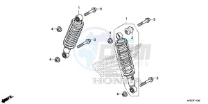 TRX420FM2G TRX420 ED drawing FRONT CUSHION