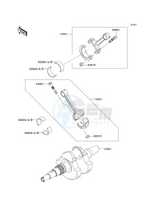 KVF650 D [BRUTE FORCE 650 4X4] (D1) D1 drawing CRANKSHAFT