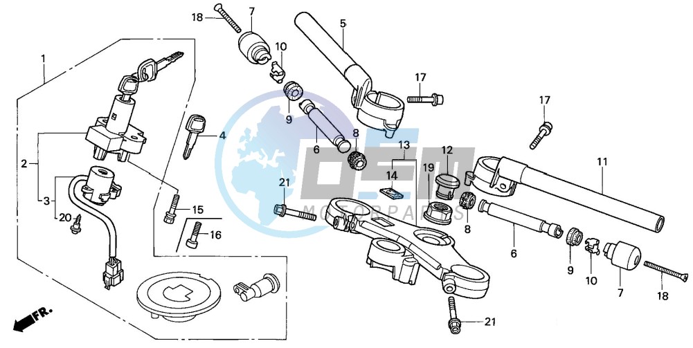 HANDLE PIPE/TOP BRIDGE (V/W/X/Y)