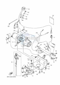 YFM700FWAD GRIZZLY 700 EPS (BLTS) drawing WINCH