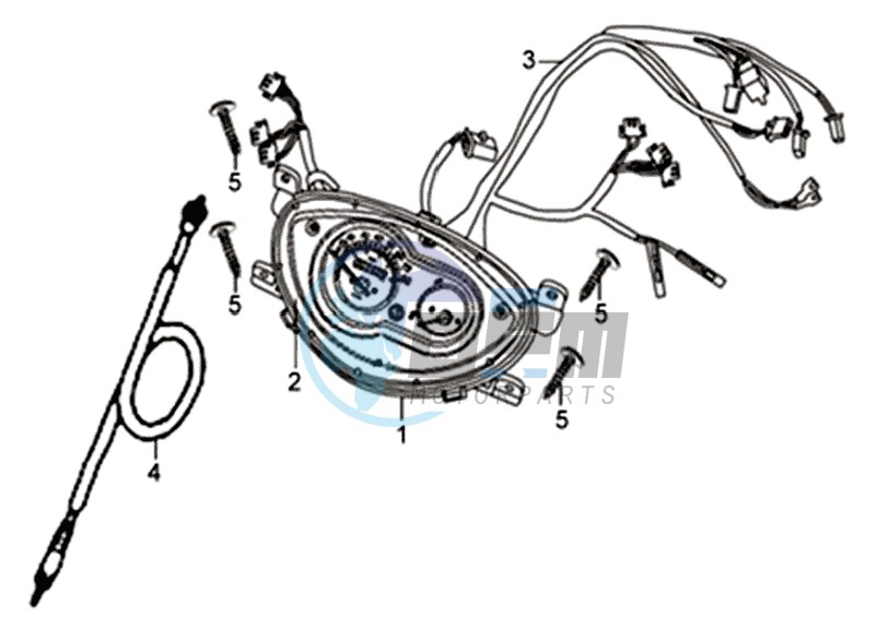 DASHBOARD / SPEEDOMETER CABLE / WIRING HARNASS