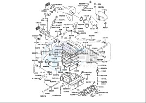 ZZR 600 (EU) drawing AIR CLEANER