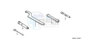 CRF250R9 Australia - (U / BLA) drawing TOOLS