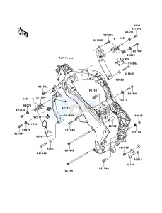 Z1000SX ZX1000GBF FR GB XX (EU ME A(FRICA) drawing Engine Mount