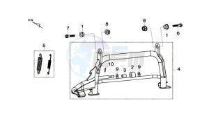 MAXSYM 400 I drawing CENTRAL STAND -SIDE STAND- KICKSTARTER PEDAL