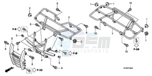 TRX420FE9 Australia - (U / 4WD) drawing CARRIER