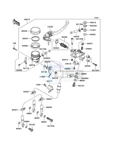 NINJA ZX-10R ZX1000D6F FR GB XX (EU ME A(FRICA) drawing Front Master Cylinder