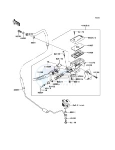 VN1700_VOYAGER_ABS VN1700BBF GB XX (EU ME A(FRICA) drawing Clutch Master Cylinder