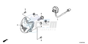 SH300AB drawing HEADLIGHT