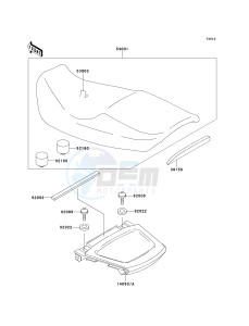 ZX 1100 E [GPZ 1100] (E1-E3) [GPZ 1100] drawing SEAT