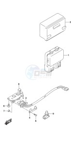 DF 30A drawing PTT Switch Tiller Handle w/Power Tilt