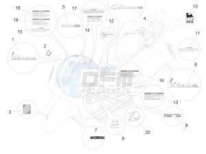 GTS 300 ie ABS (NAFTA) drawing Plates - Emblems