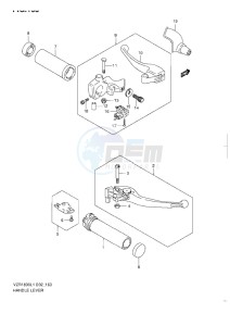 VZR 1800 Z drawing HANDLE LEVER