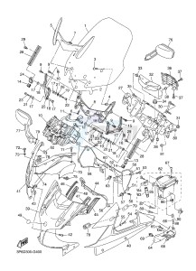 FJR1300A FJR1300A ABS (1CYJ) drawing COWLING 1