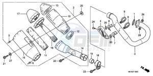 CRF450RA Europe Direct - (ED) drawing EXHAUST MUFFLER