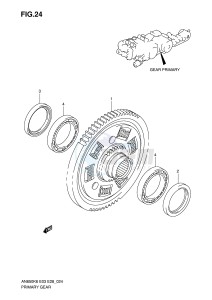 AN650 (E3-E28) Burgman drawing GEAR PRIMARY