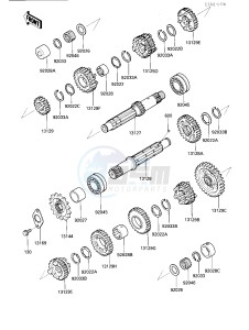 ZX 600 B [NINJA 600RX] (B1) [NINJA 600RX] drawing TRANSMISSION