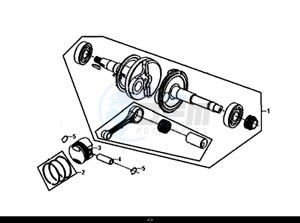 ORBIT II 50 (25 KM/H) (AE05W8-NL) (L8-M0) drawing CRANK SHAFT