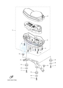 YZF-R3 YZF-R3A 321 R3 (B025) drawing METER