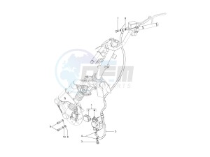 LX 150 4T 2V ie E3 Taiwan drawing Brakes pipes - Calipers