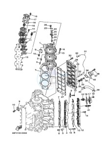 Z150TXRD drawing CYLINDER--CRANKCASE-2