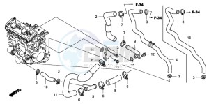 CBF1000 drawing WATER PIPE