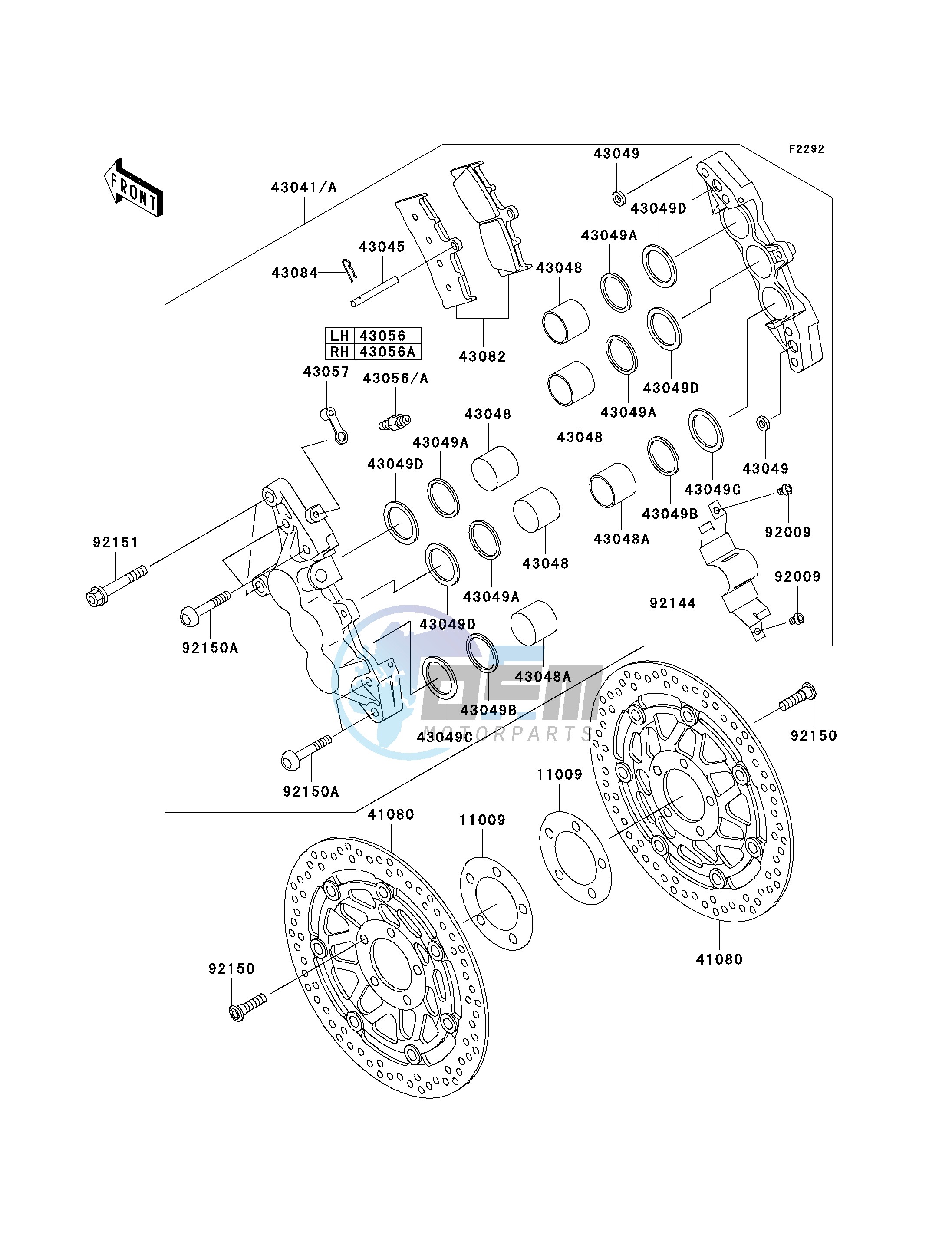 FRONT BRAKE-- B1_B2- -