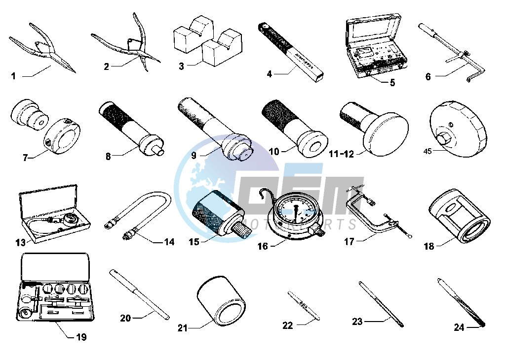 WORKSHOP SERVICE TOOLS, FRAME