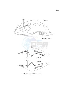 ZR 750 L [Z750 EU] (L7F-L8F) L8F drawing DECALS-- EBONY- -