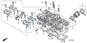 CB1300A9 Europe Direct - (ED / ABS MME TWO) drawing CYLINDER HEAD