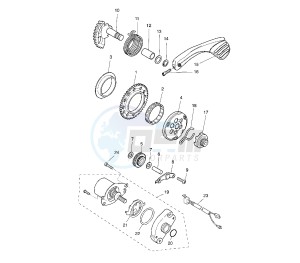 YQ AEROX 50 drawing STARTER