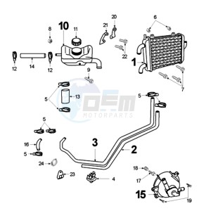 FIGHT WRCLX EU drawing COOLING SYSTEM RADIATOR WITH SLANG