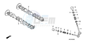 CB600F39 Australia - (U / ST) drawing CAMSHAFT/VALVE