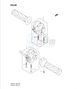 AN400Z drawing HANDLE SWITCH (AN400ZAL1 E2)