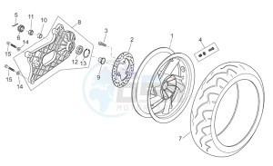 Atlantic 125-250 drawing Rear Wheel