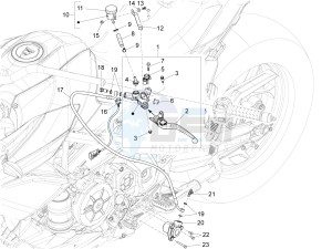 CAPONORD 1200 RALLY E3 ABS (NAFTA) drawing Clutch control