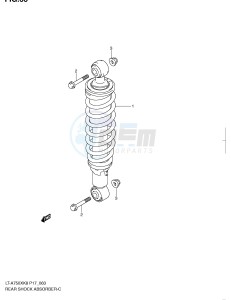 LT-A750X (P17) drawing REAR SHOCK ABSORBER