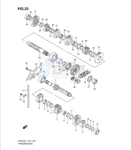 SV650/S drawing TRANSMISSION (SV650L1 E2)