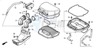 CBR600F drawing AIR CLEANER (CBR600FS/3S/T/3T/SET)