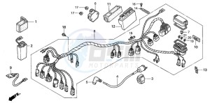 TRX350TM FOURTRAX 350 drawing WIRE HARNESS