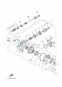 YFM700FWBD KODIAK 700 EPS (BGFB) drawing FRONT DIFFERENTIAL