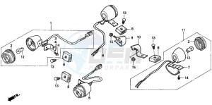 XR250R drawing WINKER (CL/DK)