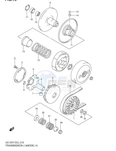 UC125 (E2) drawing TRANSMISSION (1)(MODEL X)