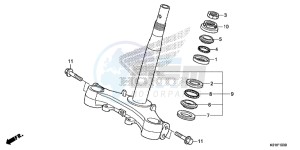 SH125DE SH125D UK - (E) drawing STEERING STEM