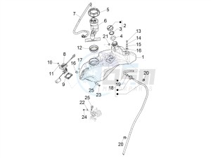 SPRINT 50 4T-3V E4 (EMEA) drawing Fuel tank