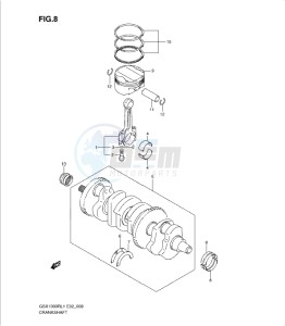 GSX1300R drawing CRANKSHAFT