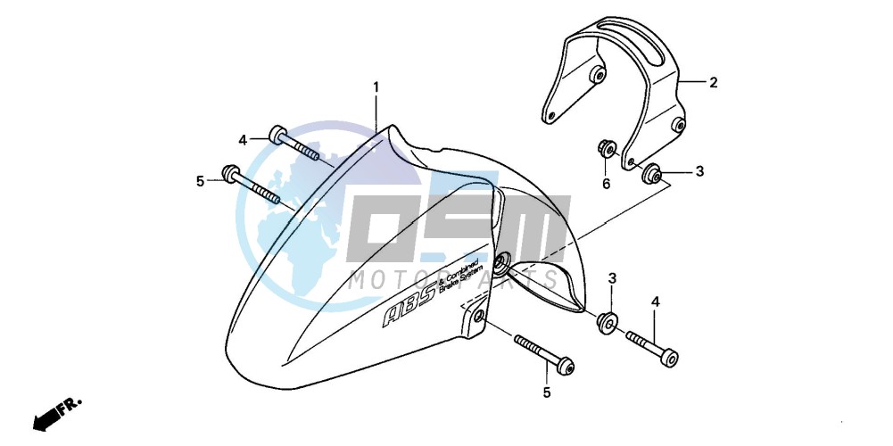 FRONT FENDER (FJS600A3/A4/A5)