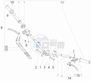 S 150 4T ie E3 Vietnam - Indonesia drawing Handlebars - Master cil