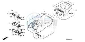 ST13009 France - (F / CMF MME) drawing SEAT